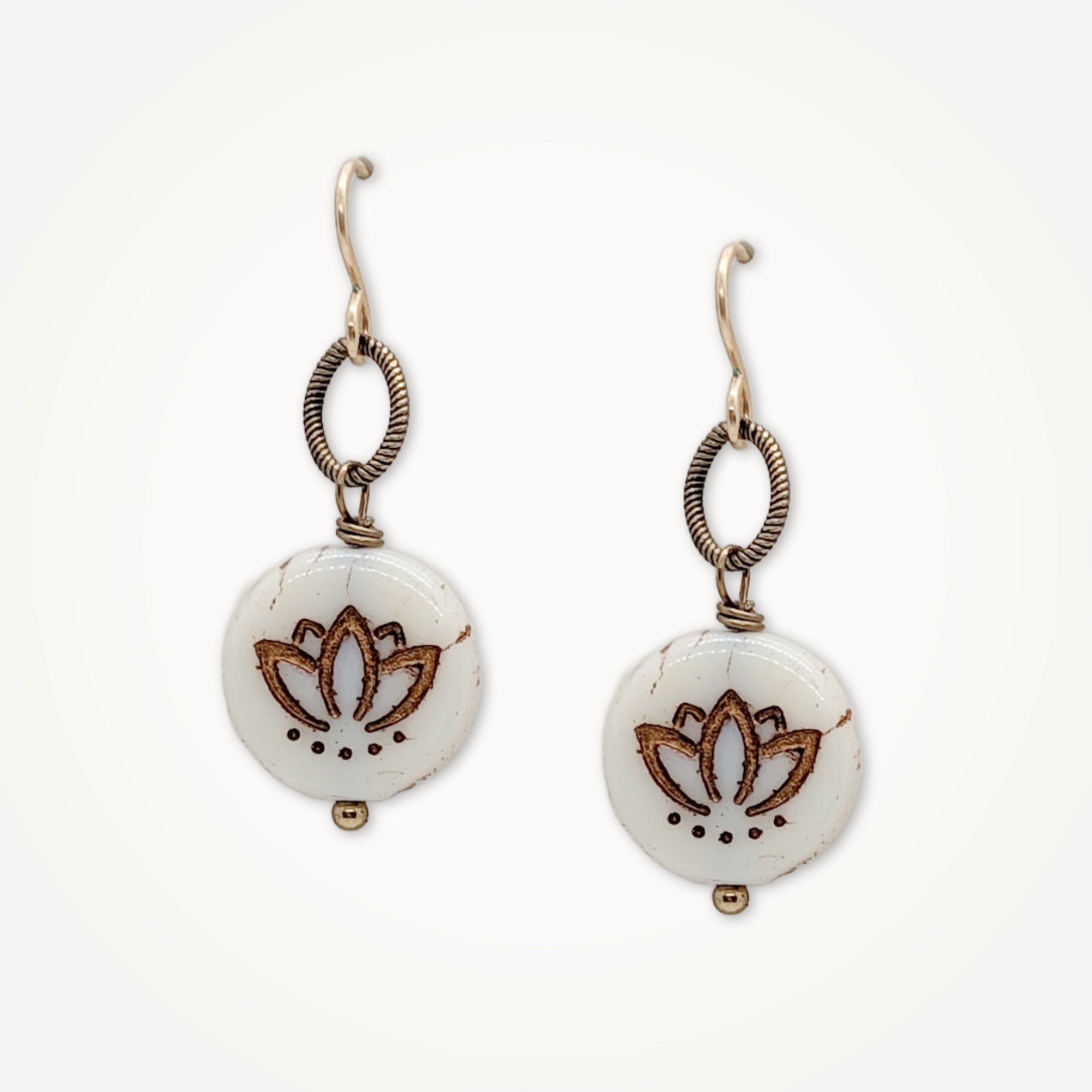 Simple Lotus Earrings