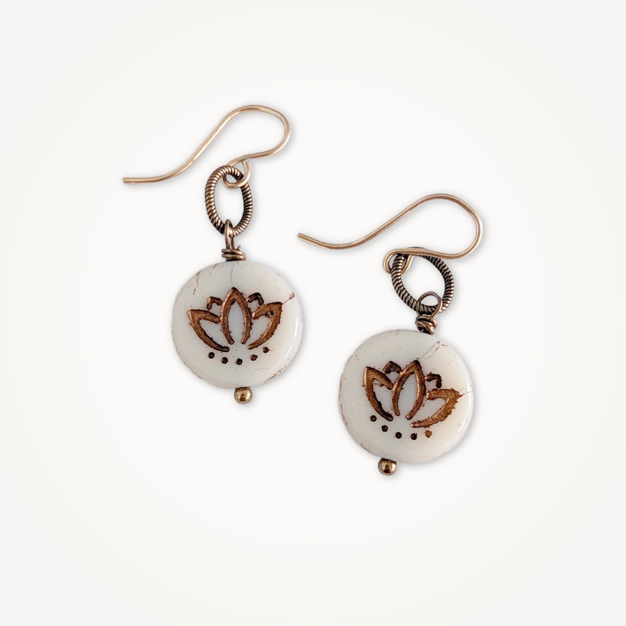 Simple Lotus Earrings