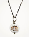 Simple Lotus Pendant Necklace