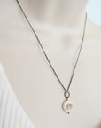 Simple Lotus Pendant Necklace