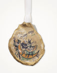 Vintage Mardi Gras Ornament • Oyster Shell