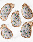 Mardi Gras Fleur de Lis Ornament • Oyster Shell