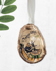 Vintage Mardi Gras Ornament • Oyster Shell