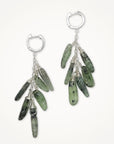 Mediterranean Huggie Earrings • Choice of Stone