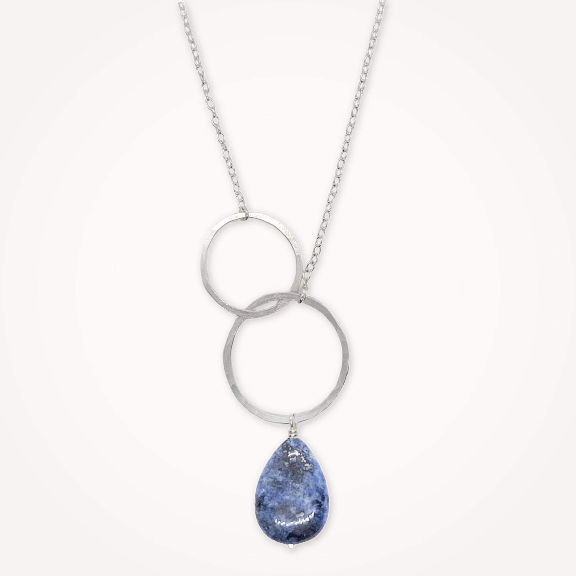 Moon Halo Necklace • Blue Dumortierite