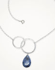 Moon Halo Necklace • Blue Dumortierite