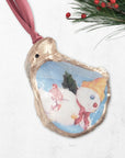 Mr. Bingle Christmas Tree Ornament • Oyster Shell