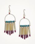 Auric Arc Beaded Earrings