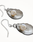 Nestled Pearl Oyster Earrings