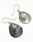 Nestled Pearl Oyster Earrings