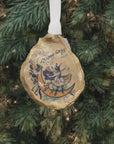 Vintage Mardi Gras Ornament • Oyster Shell