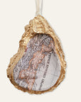 Prince Edward Island Map Ornament • Oyster Shell
