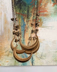 Pyrite Modern Vintage Necklace