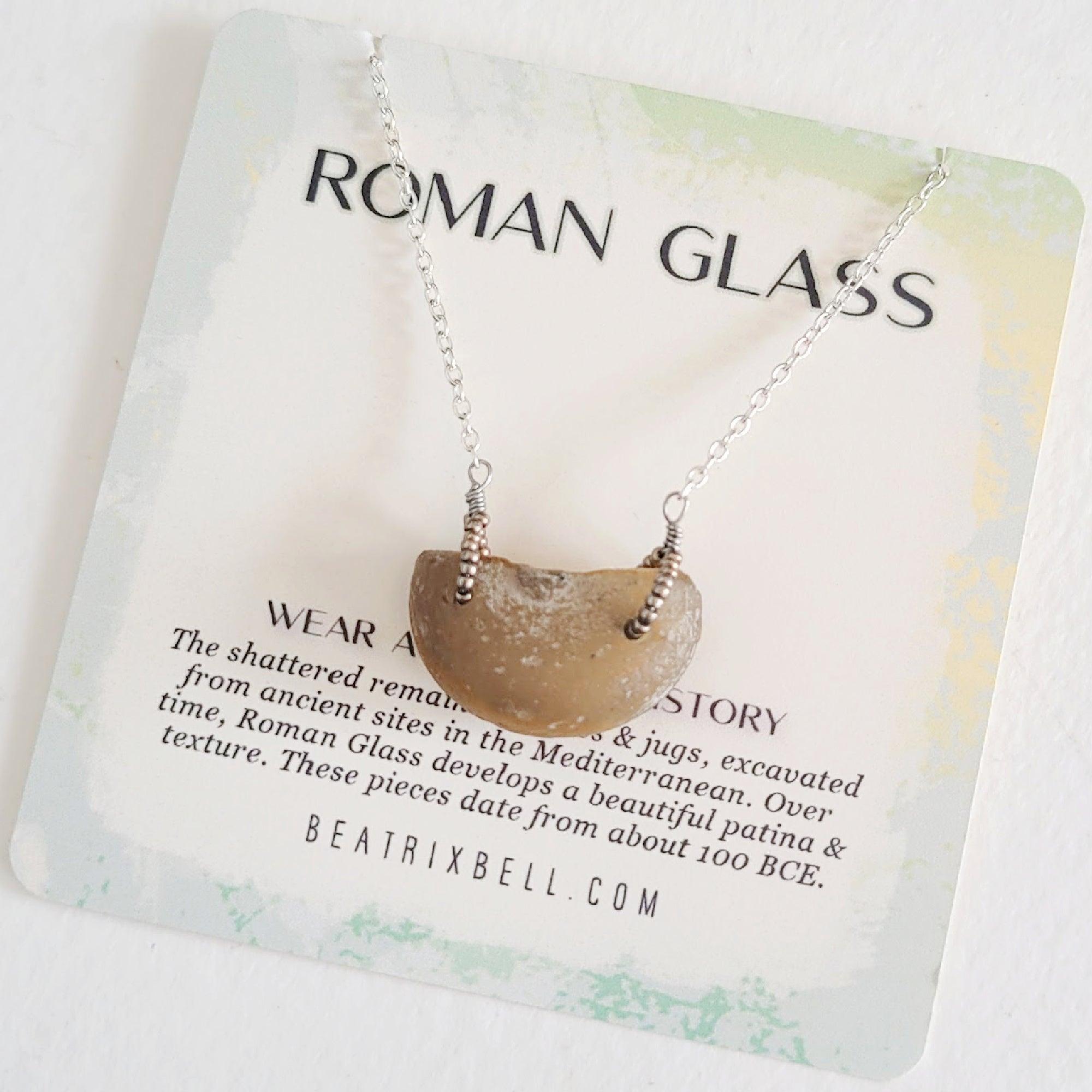 Roman Glass Necklace • Faustina