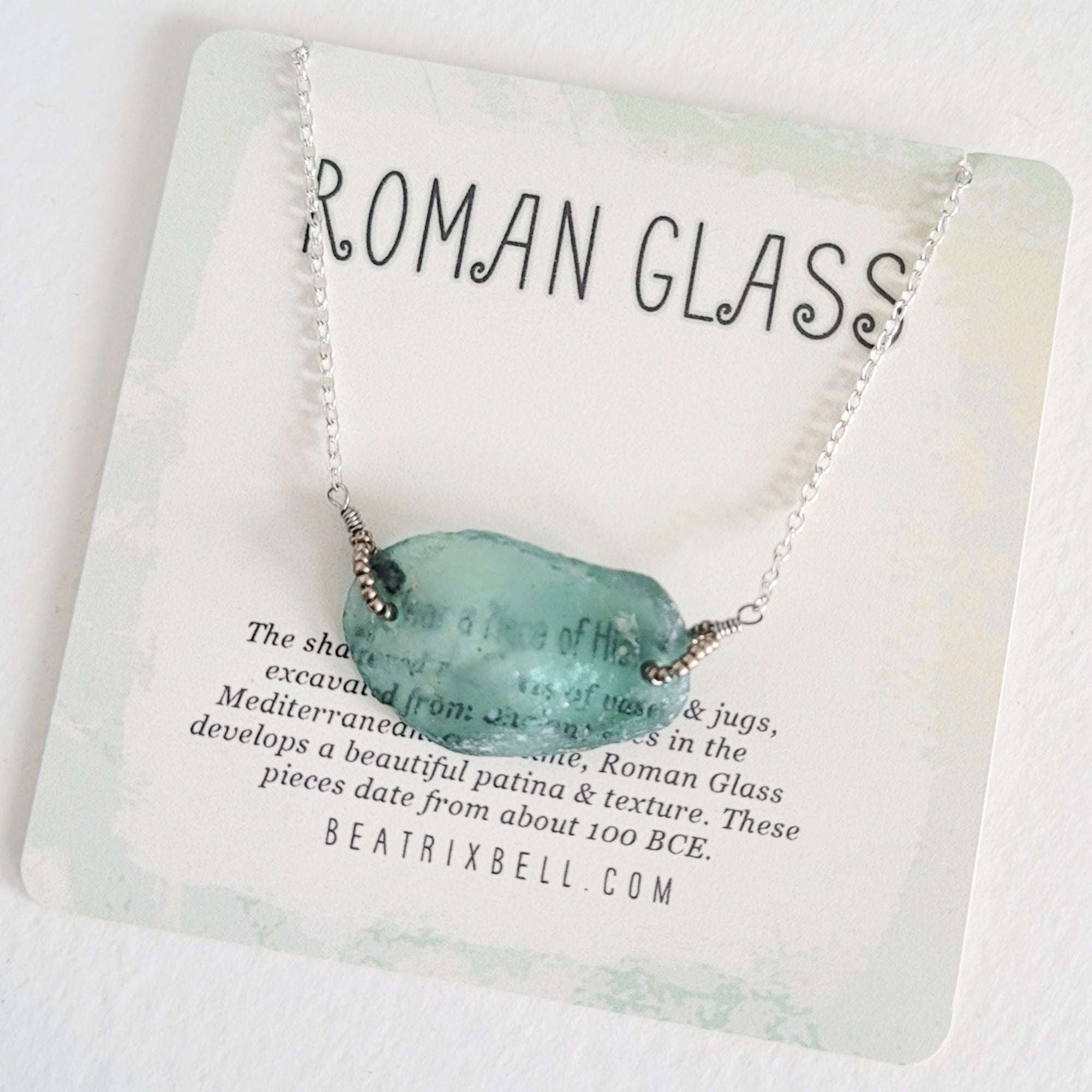 Roman Glass Necklace • Faustina