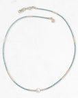 Beaded Sea Mist Necklace with Pearl