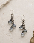 Briolette Cluster Earrings • Smoke Quartz