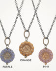 Sunflower Necklace • Czech Glass