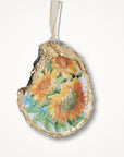 Sunflower Ornament • Oyster Shell