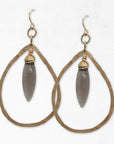 Smoke + Gold Earrings