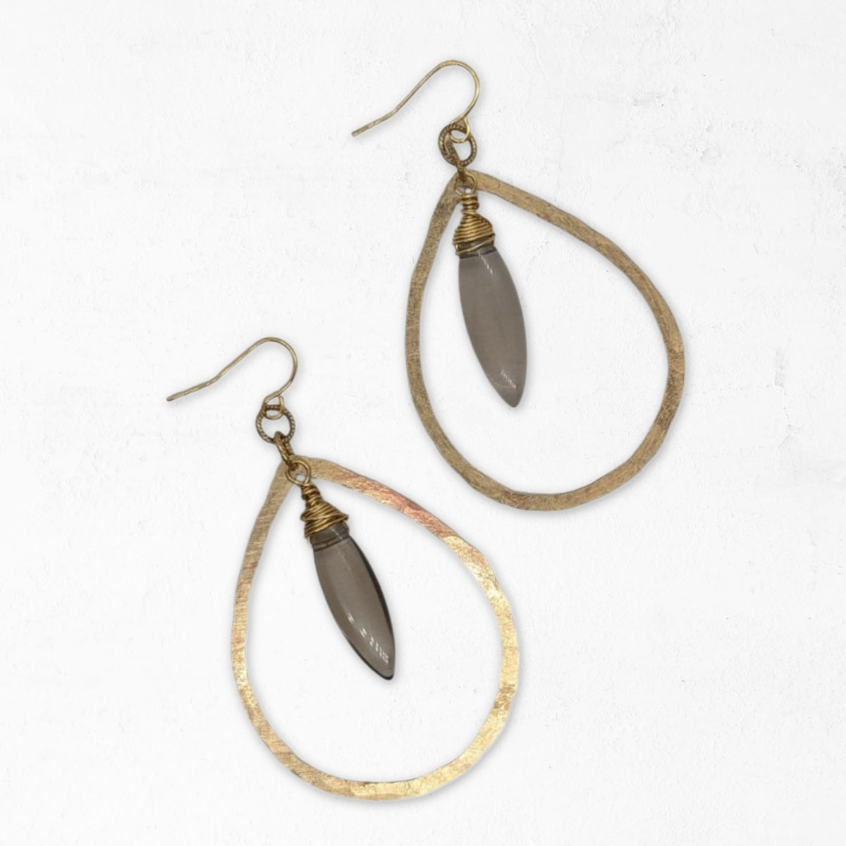 Smoke + Gold Earrings