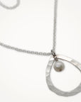 Organic Teardrop Necklace • Freshwater Pearl