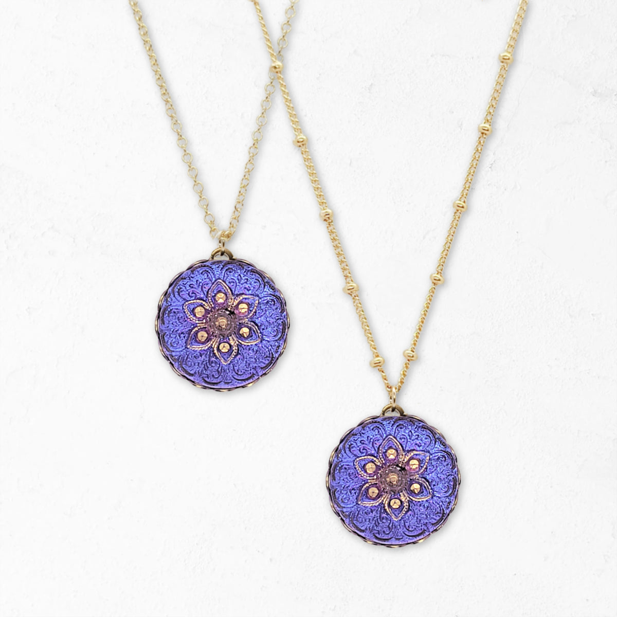 Vintage Button Necklace • Lily