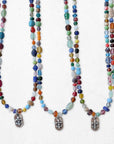 Vintage Mardi Gras Bead Necklace • Fleur de Lis