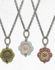 Wild Rose Necklace • Czech Glass
