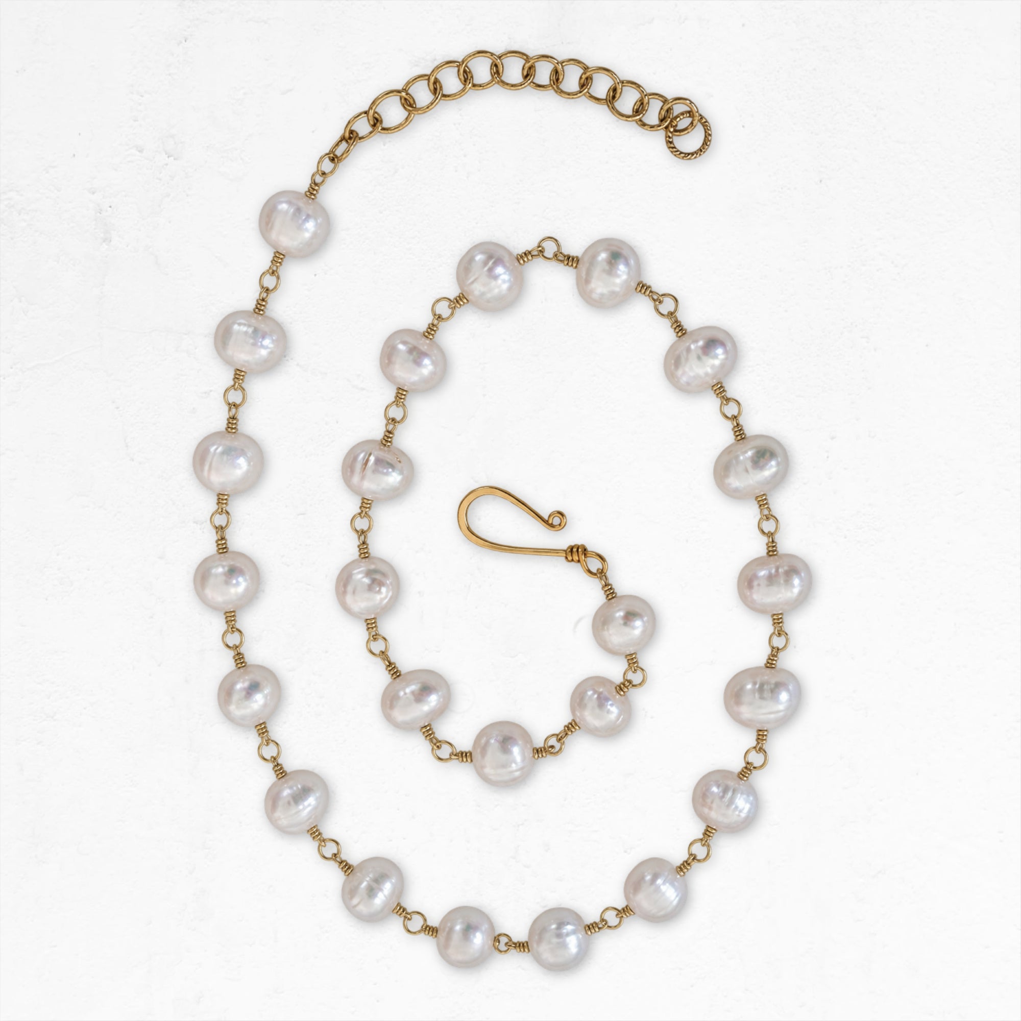 Hand Wrapped Freshwater Pearl Necklace