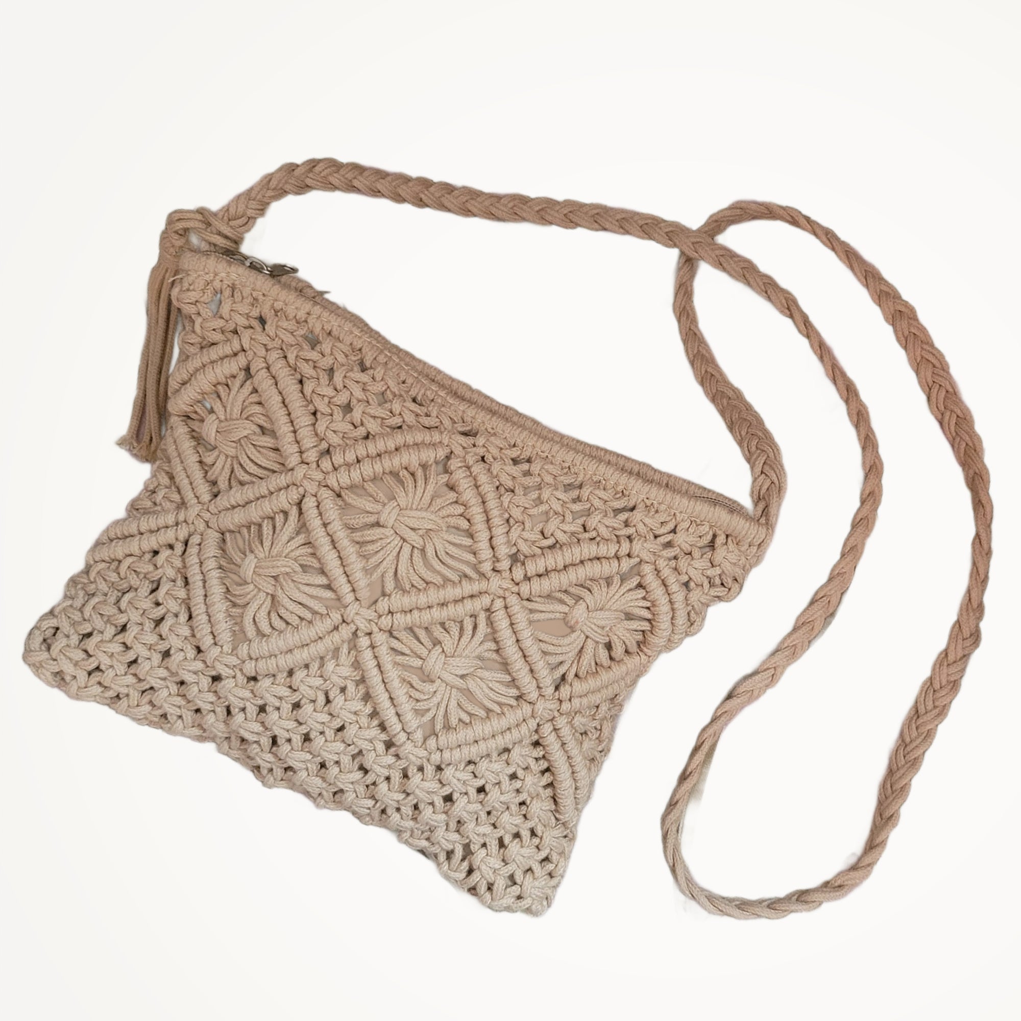 Macrame Crossbody Purse