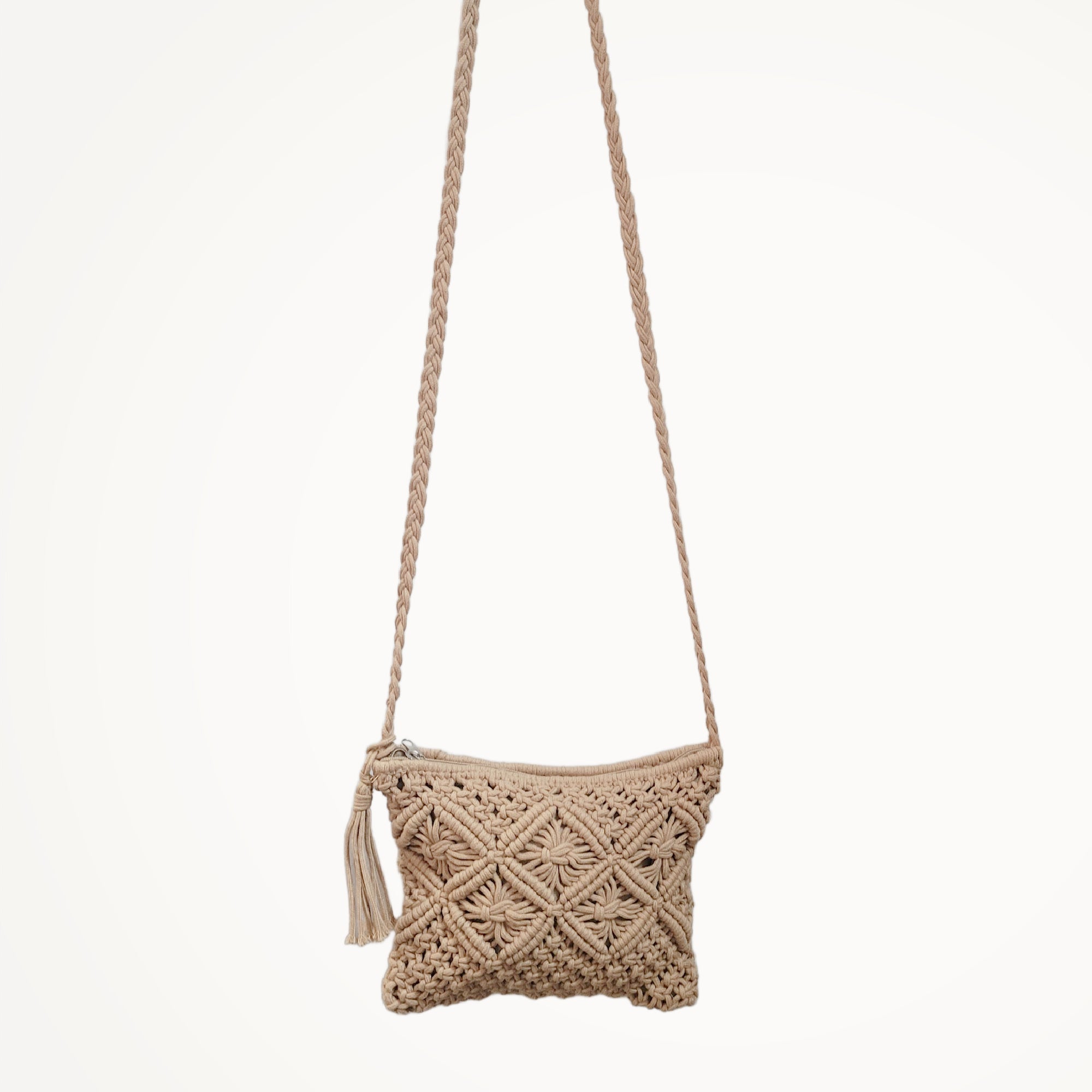 Macrame Crossbody Purse