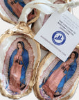 Our Lady of Guadalupe Ornament • Oyster Shell