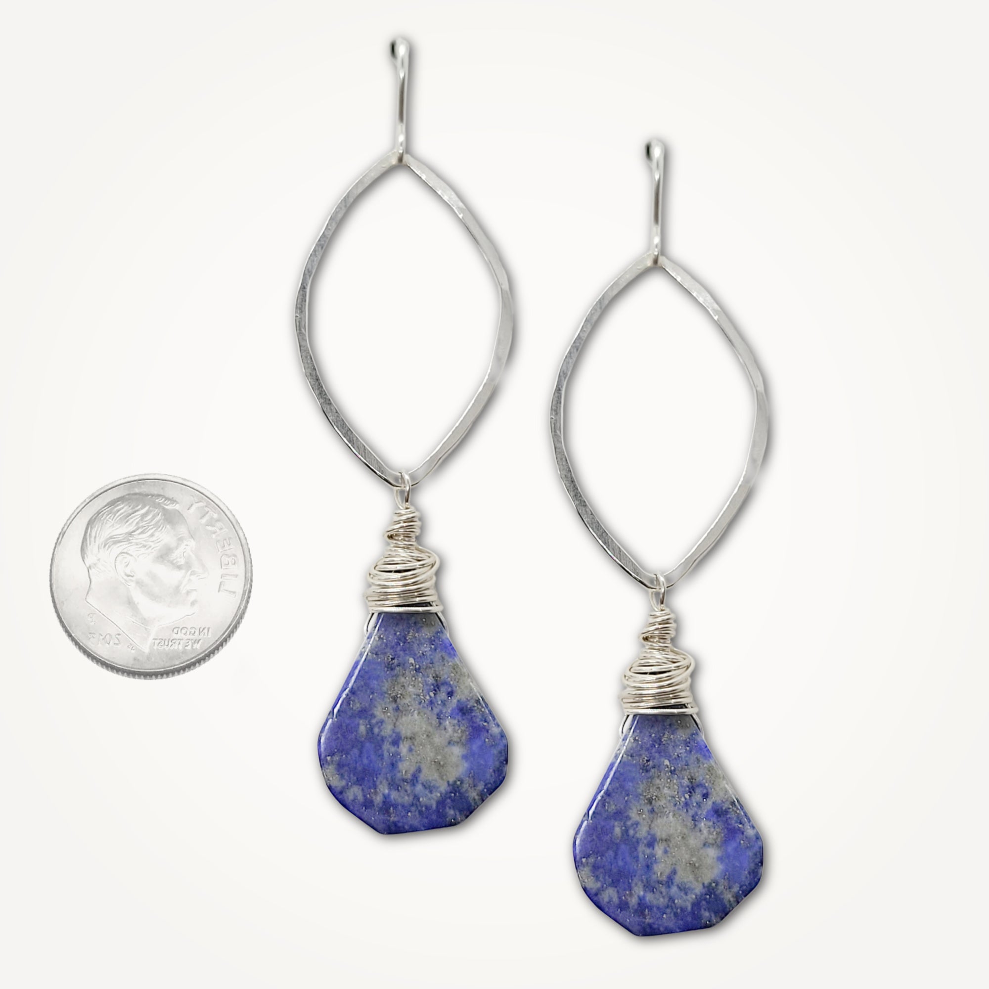Marquise Earrings • Lapis Lazuli