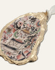 Floral Chinoiserie Ornament • Oyster Shell