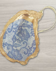 Blue Lace Ornament • Oyster Shell