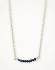 Gold + Delicate • London Blue Topaz Necklace