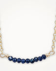 Gold + Delicate • London Blue Topaz Necklace