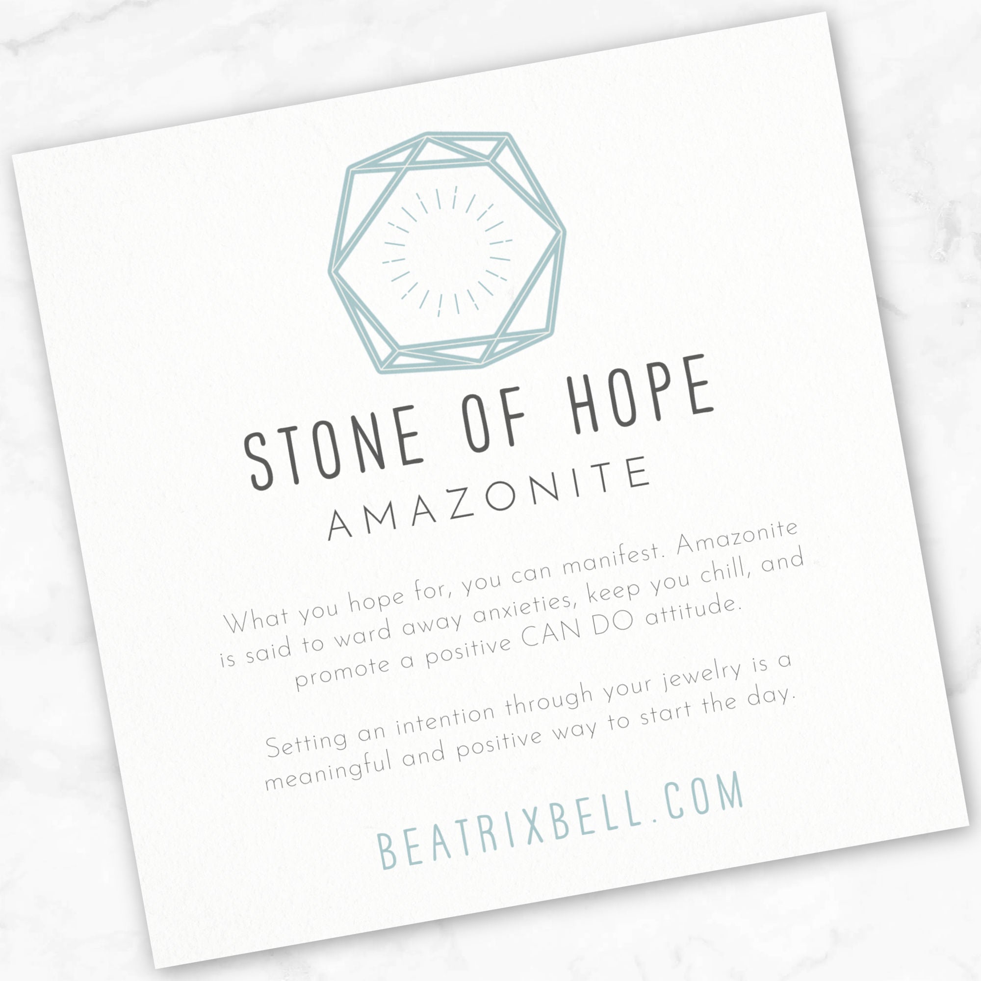 Stone of Hope • Amazonite Earrings