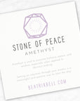 Stone of Peace • Amethyst Earrings