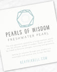 Organic Hoop Earrings • Choice of Coin Pearl