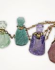 Vial Necklace • Choice of Gemstone