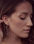 Aura Earrings • Triple Hoop