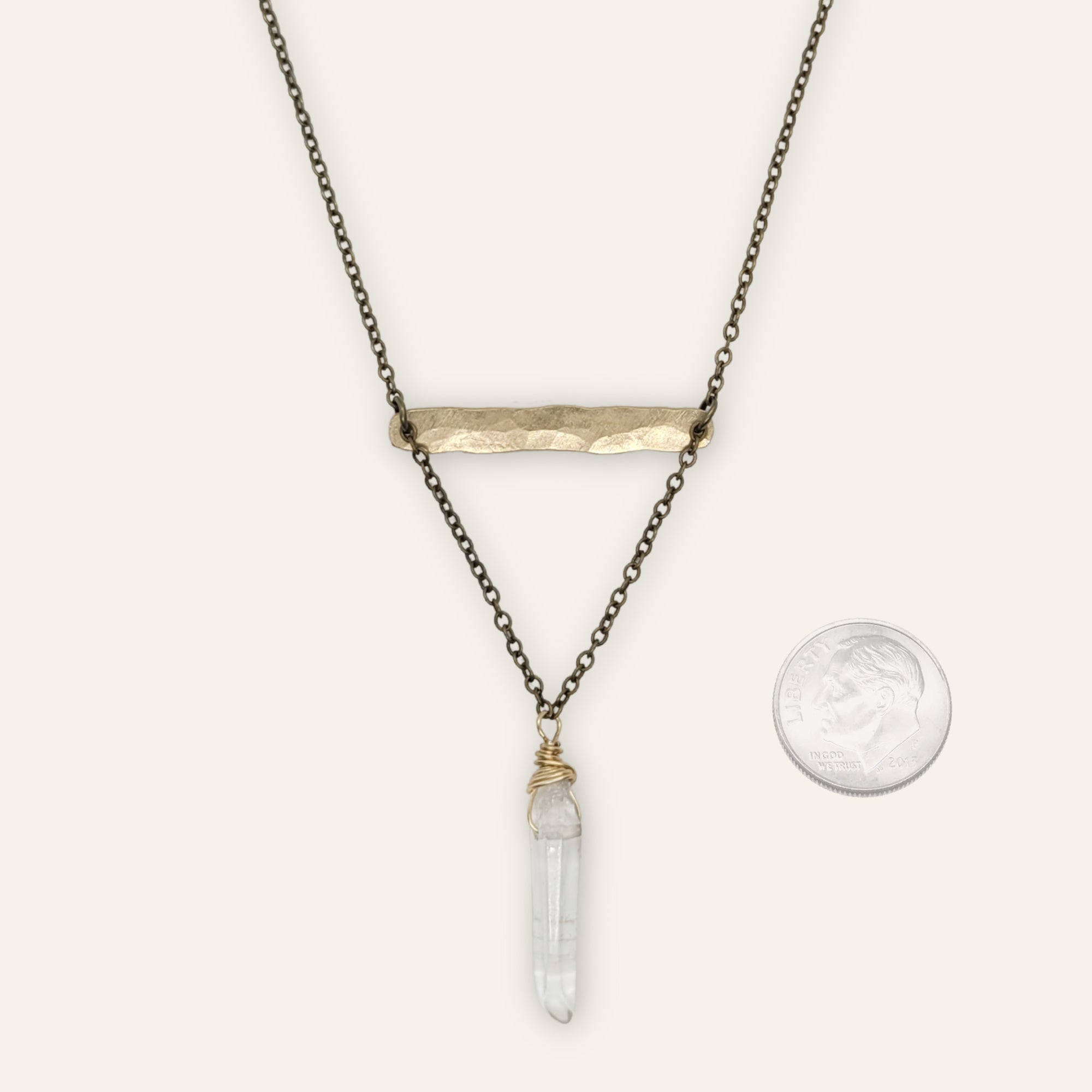 Balance Necklace • Clear Quartz