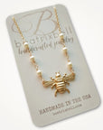 Baby Bee Necklace • Choice of Pearl