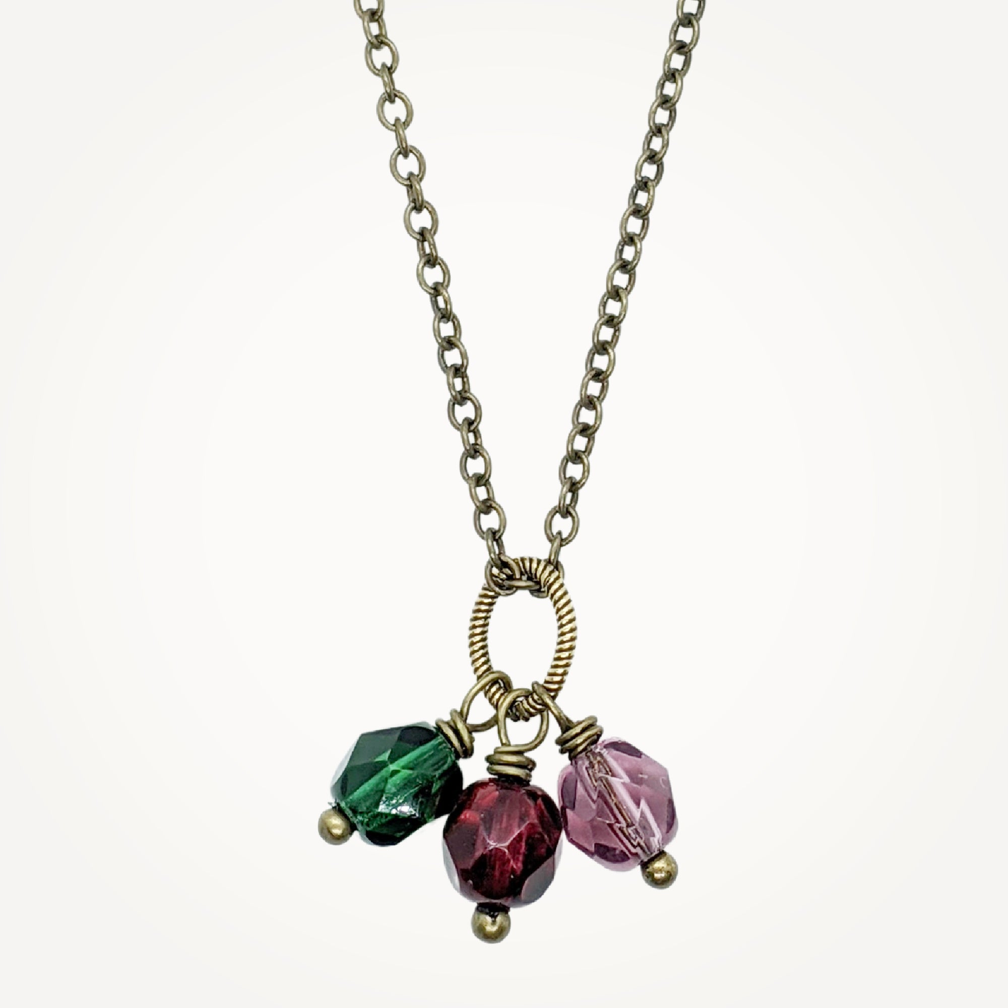 Family Birthstone Cluster Necklace • Choice of Months