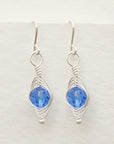 Sterling Silver Birthstone Earrings • Choice of Month