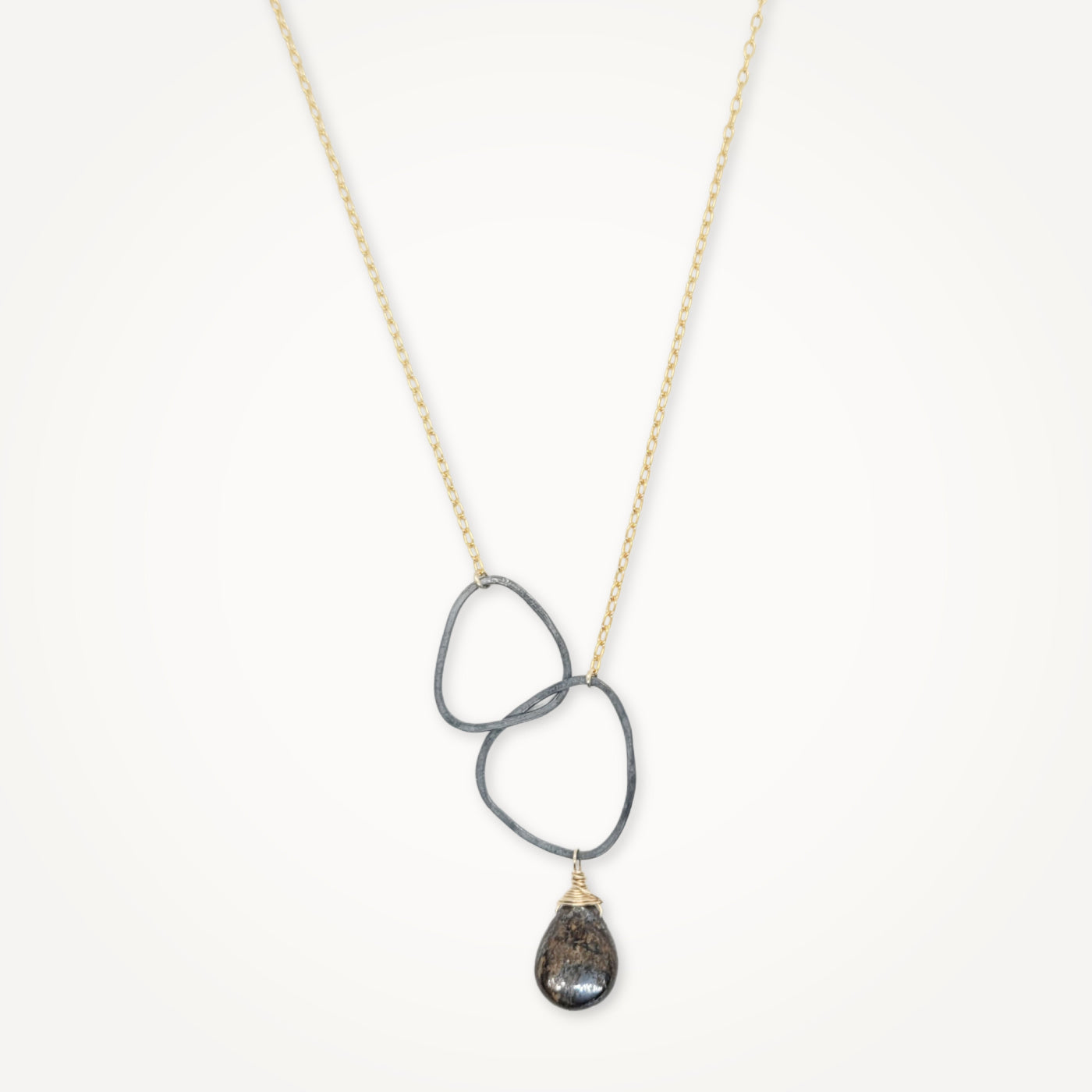 River Rock Necklace • Bronzite