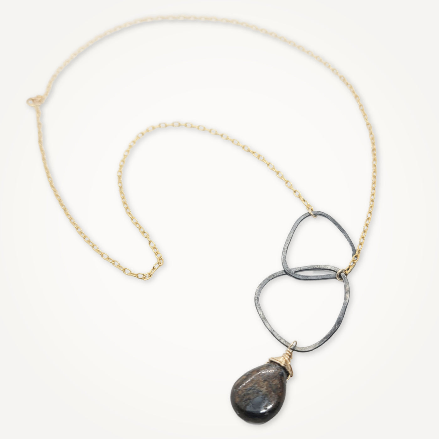 River Rock Necklace • Bronzite