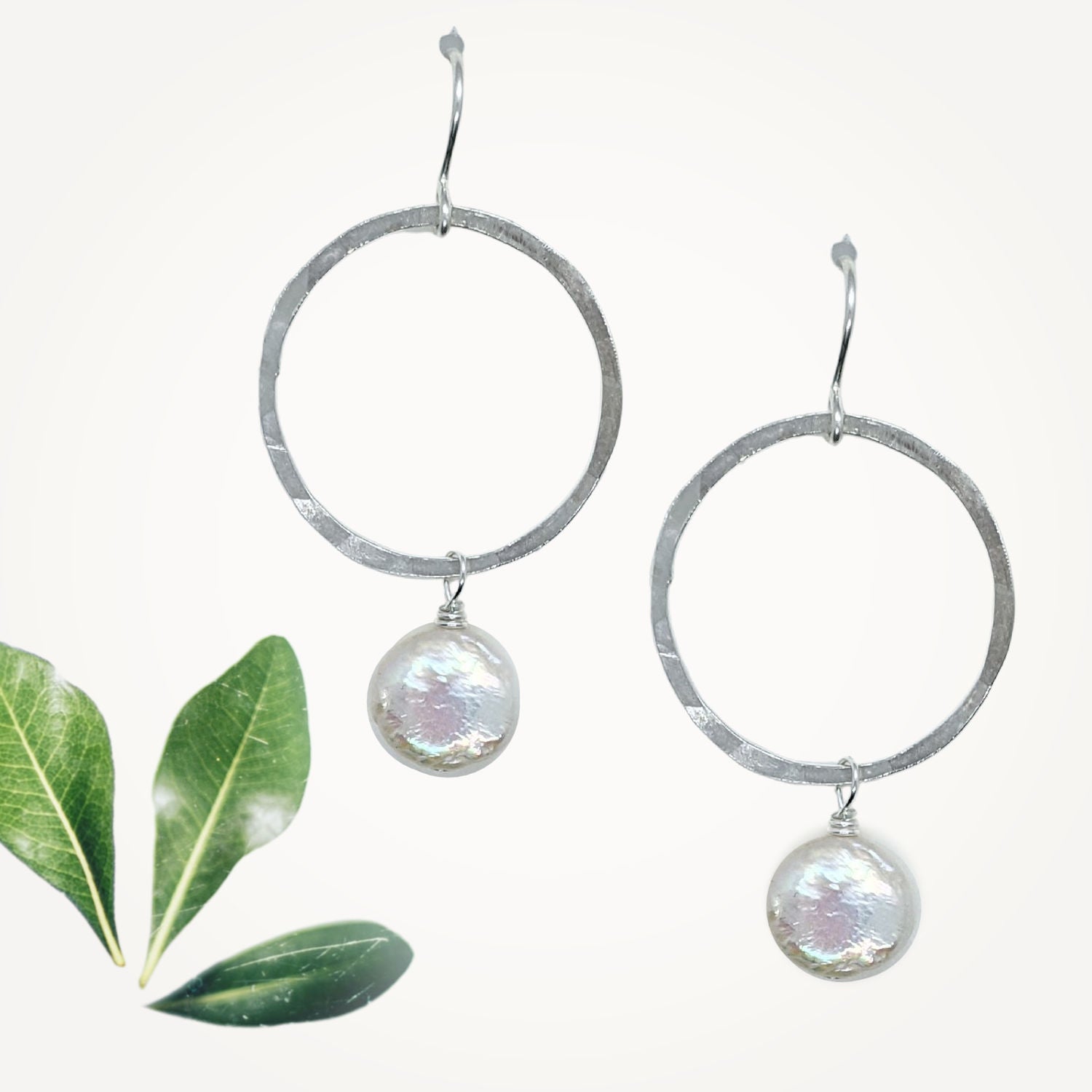 Meridian Earrings • Coin Pearl